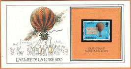 GB JERSEY  Stamp 1973 on Card &quot; L&#39;Armee De La Loire 1870 &quot; Painting Basil Smith - £2.14 GBP