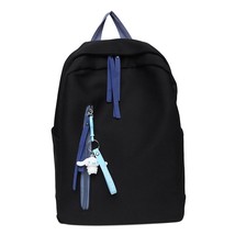 School Backpack Trend Simple Women&#39;s Backpa for Girls Large Capacity Solid Color - £31.83 GBP
