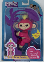 Fingerlings Interactive Baby Monkey Mia Pink with White hair WowWee - £10.27 GBP