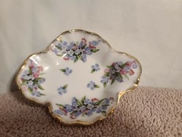 Royal Crown Blue Floral Candy Dish 3390 - £10.02 GBP