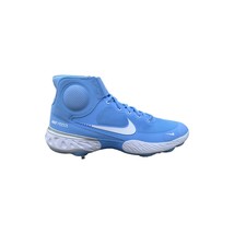 Nike Men Alpha Huarache Elite 3 Mid Metal Baseball Cleat Shoes Sky Blue Size 15 - $128.69