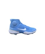 Nike Men Alpha Huarache Elite 3 Mid Metal Baseball Cleat Shoes Sky Blue Size 15 - $128.69
