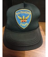 Collectible Vintage San Francisco Police Snapback Patch Trucker Hat - $374.59 MXN