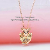 Summer Release Rose™ Rose Gold Sparkling Lion Princess Heart Necklace  - £16.43 GBP+