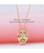 Summer Release Rose™ Rose Gold Sparkling Lion Princess Heart Necklace  - £16.43 GBP+