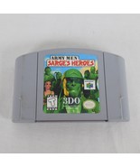 Army Men Sarge&#39;s Heroes Nintendo 64 Vintage Video Game Pak ONLY TESTED R... - £22.83 GBP
