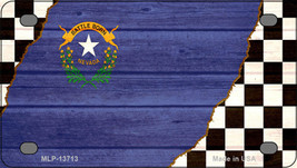 Nevada Racing Flag Novelty Mini Metal License Plate Tag - £11.76 GBP