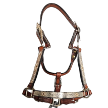 Kathy's Sterling Silver Overlay Weanling Western Show Halter with Tory Lead image 4