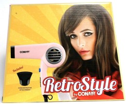 1 Conair Hair Dryer Ceramic Technology 2 Heat Settings Cool Shoot Folds - £41.57 GBP
