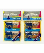  Memorex DBS 90 Minute Blank Audio Cassette Lot of 4 - New - $9.49