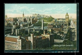 Vintage Postcard Souvenir Edinburgh From Calton Hill Scotland United Kingdom - £9.95 GBP