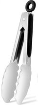 Short handle Stainless Steel Kitchen Tongs Cooking &amp; Serving Tong  Small 7-Inch - £13.57 GBP