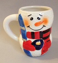 Cup Snowman Ceramic Collectible Christmas Winter Coffee Mug Bay Island W... - £15.73 GBP