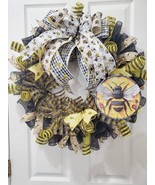 Bumblebee Everyday Wreath, Bee, Farmhouse, Jumbo, Craft, Handmade - £58.30 GBP