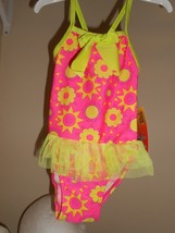 NEW Cute Baby girl Jump &#39;N Splash one piece Swimwear suit size 18 mos. UV50+  - $8.78