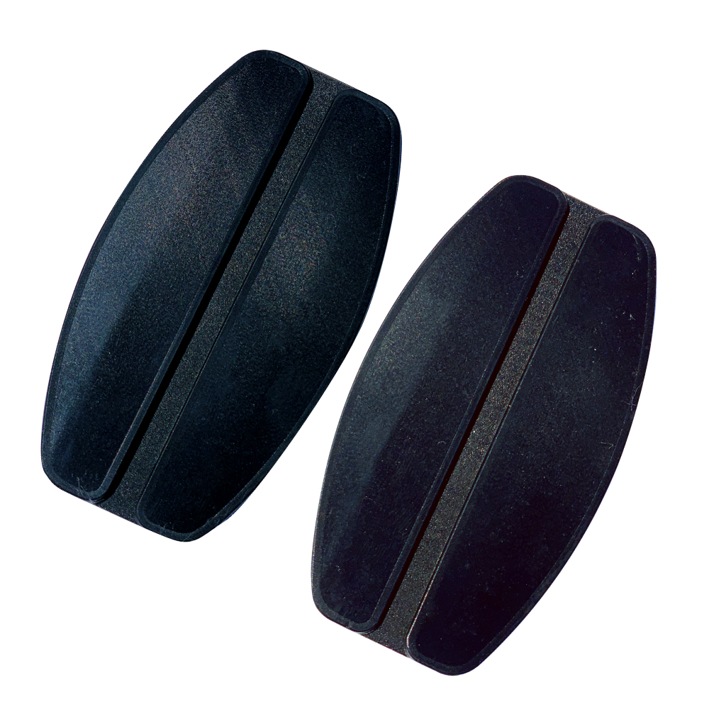 More of Me to Love No-Slip Bra Strap Holder 1-Pack (2 Units), Black, Silicone