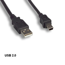 Kentek 1&#39; USB 2.0 A Male to Mini B 5 Pin Male Cord Camera PDA MP3 PS3 Co... - £11.05 GBP
