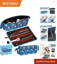 Elegant Travel Hair Organizer Bag with Removable Heat Mat for Hot Stylin... - $47.47