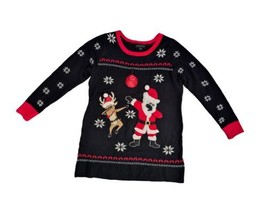 Blizzard Bay Ladies Dancing Santa &amp; Reindeer Christmas Sweater Size XL  - £19.04 GBP