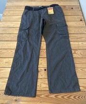 Wrangler NWT Men’s Cargo Pants with Belt Size 34x32 Grey R8 - £22.15 GBP