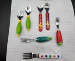Kids Toddler Sesame Street Utensils Stainless Baby Forks &amp; Spoons - Lot ... - $13.79