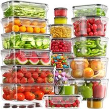 40-Piece Airtight Food Storage Containers Set - Leakproof Meal Prep Solu... - $46.48
