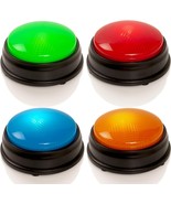 Answer Buzzers for Game Shows Set of 4 Game Buzzers with Lights Sounds B... - $43.20