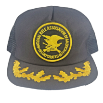 National Rifle Association Snapback Trucker Hat Black Gold Scrambled Eggs NRAUSA - $15.88