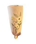 Ceramic Handpainted Vase 3 Footed Textured Finished Signed Contemporary MCM - £41.39 GBP
