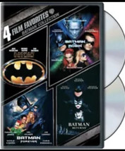 4 Film Collection Batman, Batman &amp; Robin, Batman Returns, Batman Forever DVD - £4.70 GBP