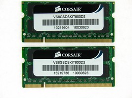 Corsair 8GB (2x4GB) DDR2 800 MHZ (PC2 6400) Portable Mémoire (VS8GSDSKIT... - £125.58 GBP