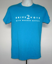 Mens Drive 2 Vote with Warren Buffett Volunteer t shirt small Ask Me Anything - $28.66