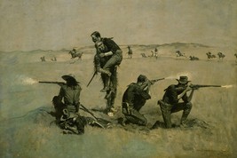 The Last Stand by Frederic Remington Little Big Horn Battle Print + Ships Free - £31.17 GBP+