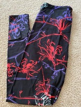 Lularoe New Release 2019 OS Tropical Leaves Floral Aztec Print Leggings NWOT #87 - £14.81 GBP