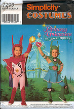 Simplicity 7299 0633 Girls Jewel Riders Princess Gwenevere Costume Pattern Uncut - £6.72 GBP