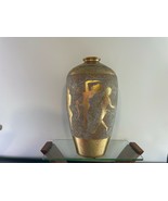 Large Vase Porcelain  Beautiful Chinese Dancing Women   Design Gold and ... - $8,812.05 MXN