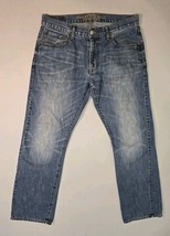 American Eagle Jeans Mens 34x34 ( 36x32 ) Blue Original Boot Cut Distres... - $336.64 MXN