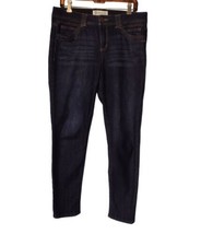 Democracy Ab Technology Tapered Jeans Size 10 Stretch Blue Denim Dark Wash Faded - £16.42 GBP