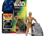 Yr 1997 Star Wars Power of The Force Figure C-3PO with Cargo Net + Freez... - £28.03 GBP