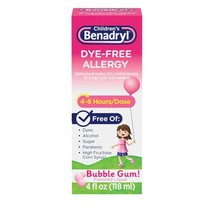 2 PACK Children&#39;s Benadryl Dye-Free Allergy Relief Liquid *06/2026 &amp; 08/... - $255.52 MXN