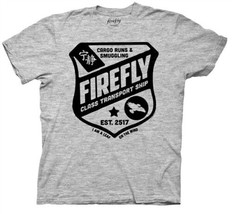 Firefly / Serenity Firefly Class Transport Ship Shield Logo T-Shirt Smal... - £15.49 GBP