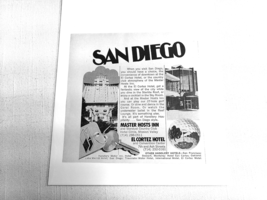 1971 San Diego, Calif. Ad San Diego Master Hosts Inn and El Cortez Hotel - $167.57 MXN