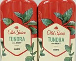 2 Bottles Old Spice Tundra With Mint Scalp Cooling Shampoo 12 oz Each  - £15.65 GBP