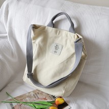 Canvas Korean Art  Bag Handbag Simple Small Fresh Messenger Bag Casual Cloth Bag - £51.36 GBP