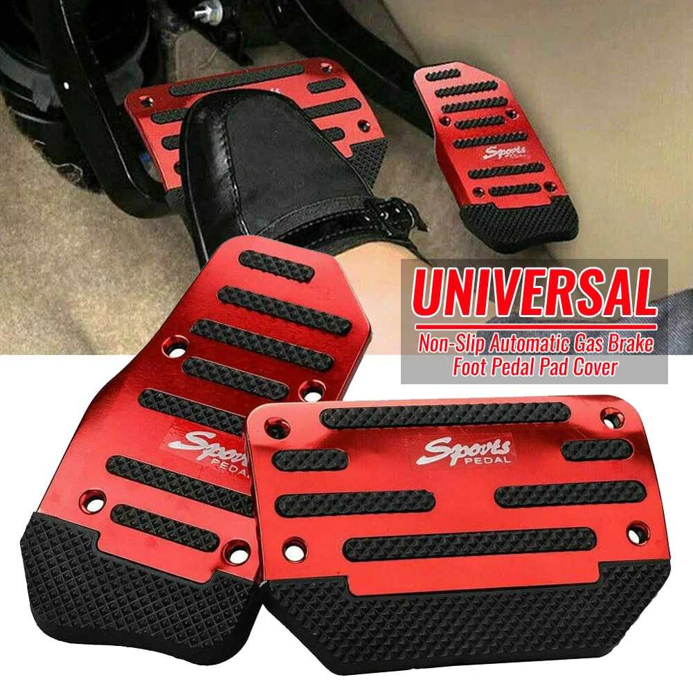 2pcs Universal Non-Slip Automatic Gas Brake Foot Pedal Pad Cover Car Acc... - $16.21