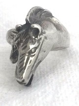 Vintage Sterling Silver Horse Ring Size 4.25 4.8g Pinkie - £46.69 GBP
