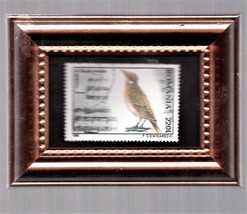 Nature&#39;s Songbird - The Lark - Framed Romania Postage Stamp - $9.99
