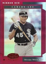 2001 Leaf Certified Materials Mirror Red Carlos Lee 93 White Sox 59/75 - £3.92 GBP