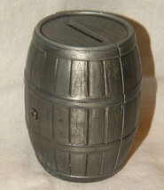 Vintage Metal Barrel Coin Bank First Federal Savings and Loan Association - £11.77 GBP