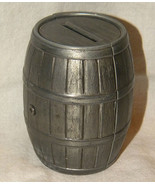 Vintage Metal Barrel Coin Bank First Federal Savings and Loan Association - £11.79 GBP